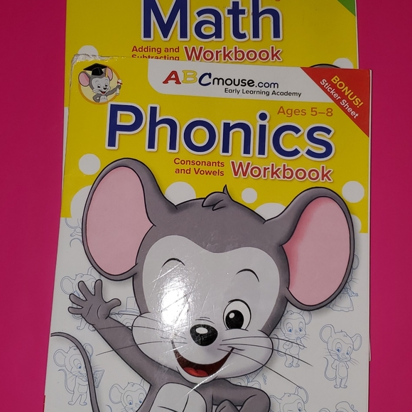 ABC mouse "Math" and "Phonics" workbooks - Picture 4 of 5